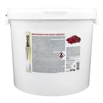 Granulat na Myszy i Szczury 10 kg Bromadiolone Bros