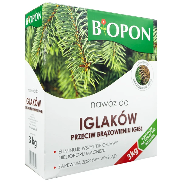 Nawóz Przeciw Brązowieniu Iglaków 3KG Biopon