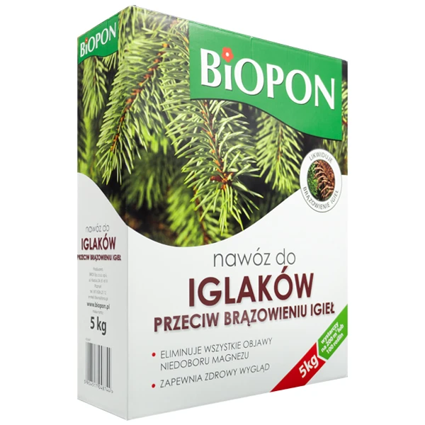 Nawóz Przeciw Brązowieniu Iglaków 5kg Biopon
