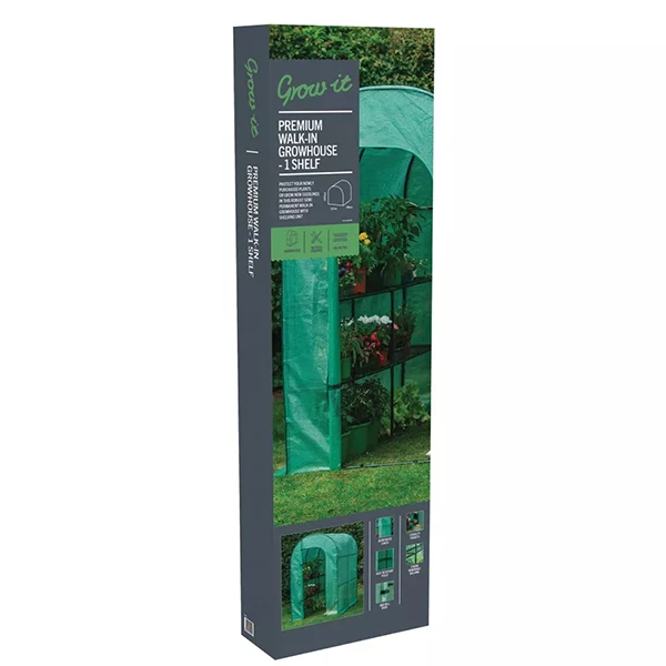 Mini Szklarnia Tunel Ogrodowy Walk-In 197/127/190CM – 1 półkowa