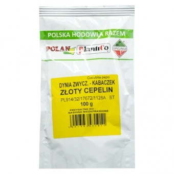 Dynia Zwyczajna - Kabaczek Złoty Cepelin Nasiona 100 g