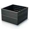 Podniesiona grządka Base Woody Antracyt Prosperplast 75x75x25 - rabata ogrodowa