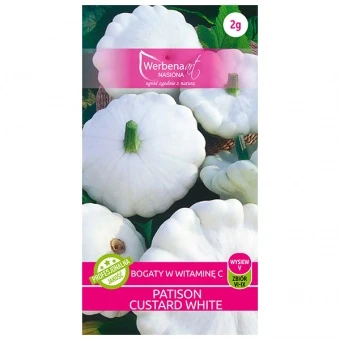 Dynia Zwyczajna - Patison Custard White Nasiona 2 g