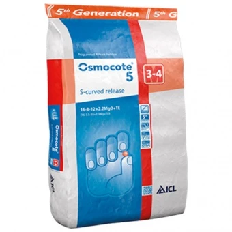 OSMOCOTE 5 16-8-12+2MgO+Te S CURVED 3-4M 25KG