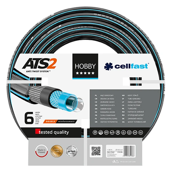 Wąż ogrodowy Hobby ATS2 1 cal 10 m Cellfast
