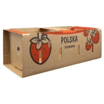 Łubianka tekturowa 1KG na truskawki 