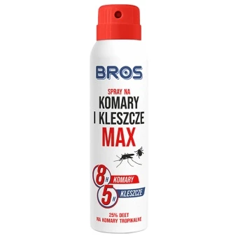 BROS SPRAY ODSTRASZAJĄCY KOMARY/KLESZCZE MAX 90ML
