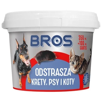 BROS ODSTRASZACZ KRET/PSY/KOT 350ML + 100ml gratis