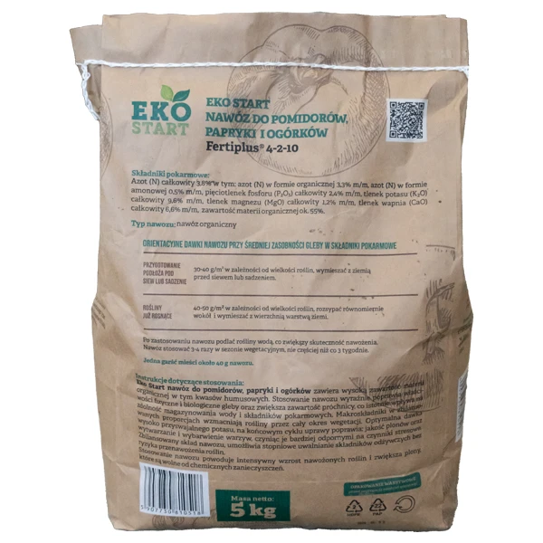 Nawóz do pomidorów, papryki i ogórków EKO START 5 kg Ogród Start