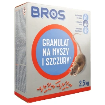 Granulat na myszy i szczury 2,5kg Bros