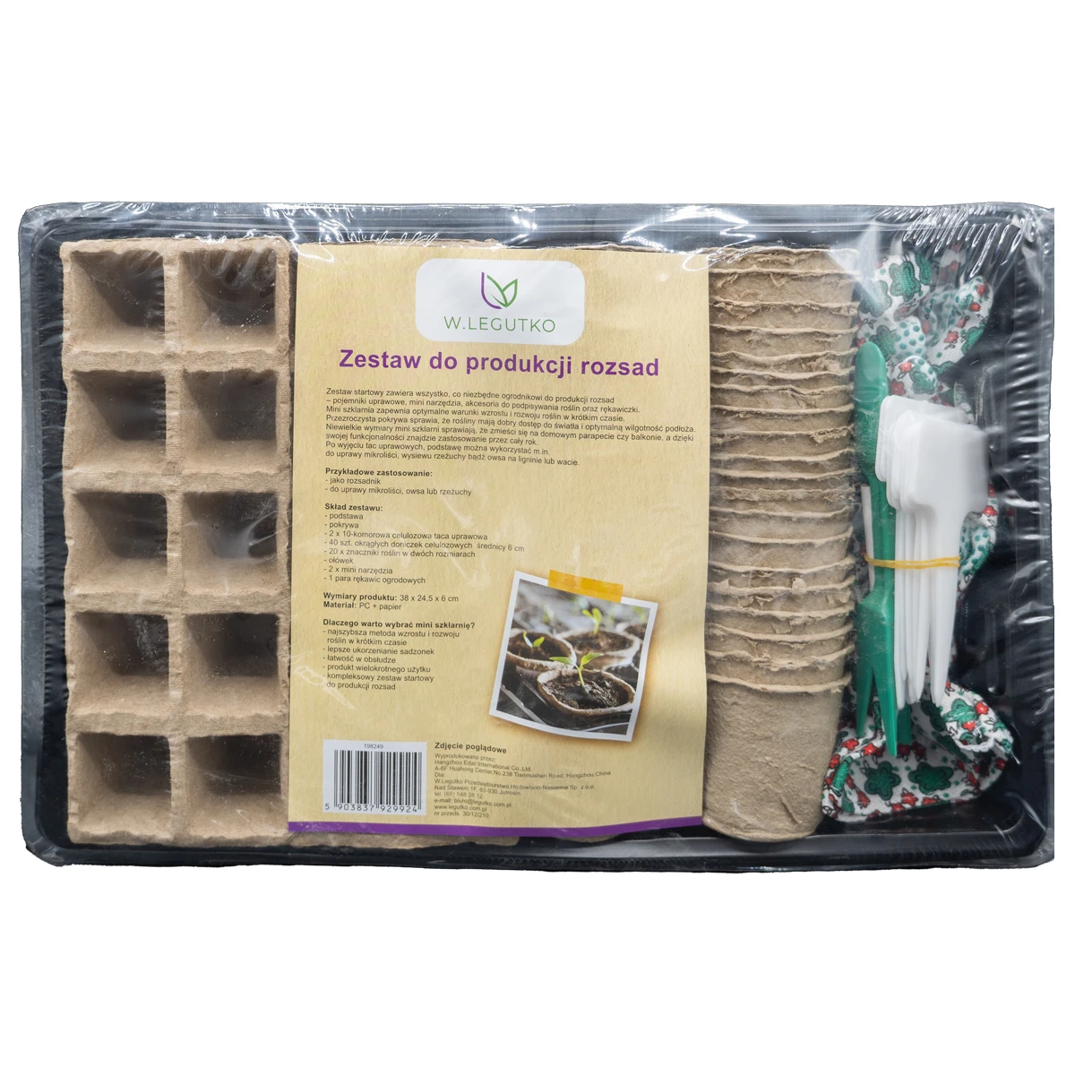 Zestaw do produkcji rozsady Legutko
