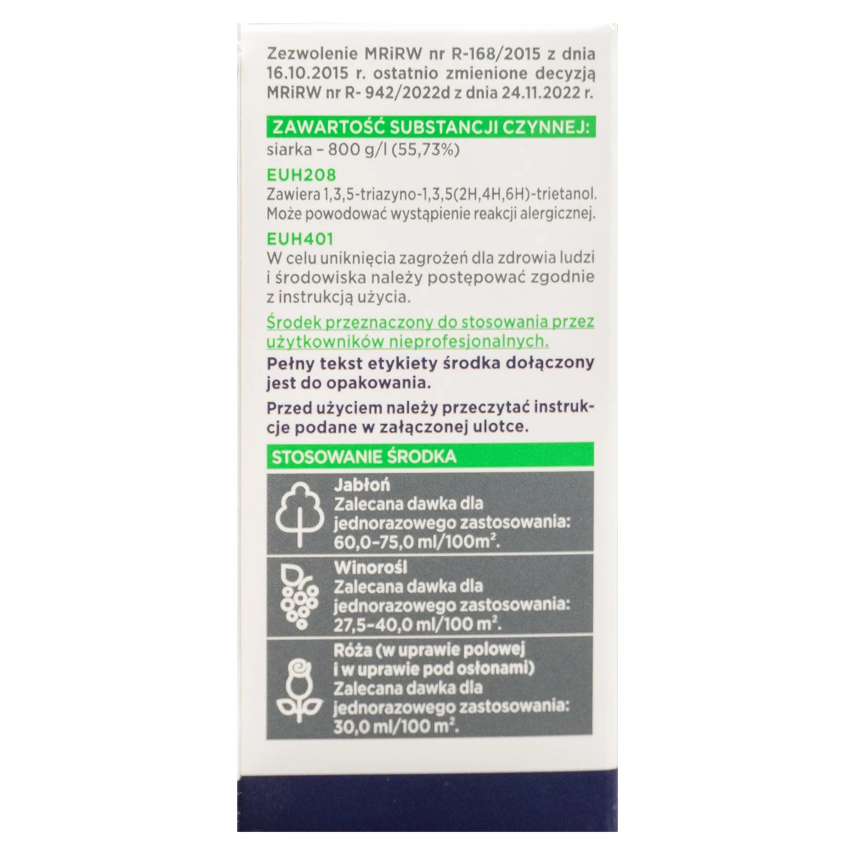 Siarkol 800 SC 20ML Ziemovit