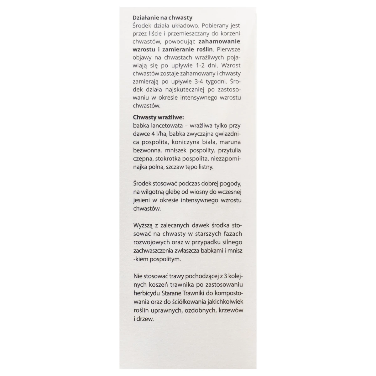 STARANE 260 EW 100ML TARGET CHWASTY NA TRAWNIKACH