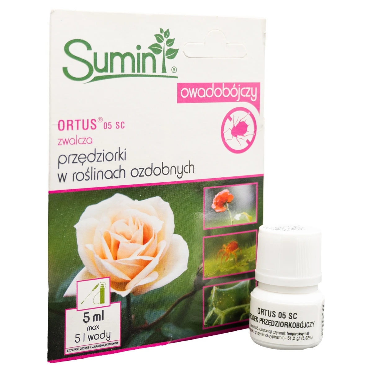 Ortus 05 SC 5 ml zwalcza przędziorki Sumin 