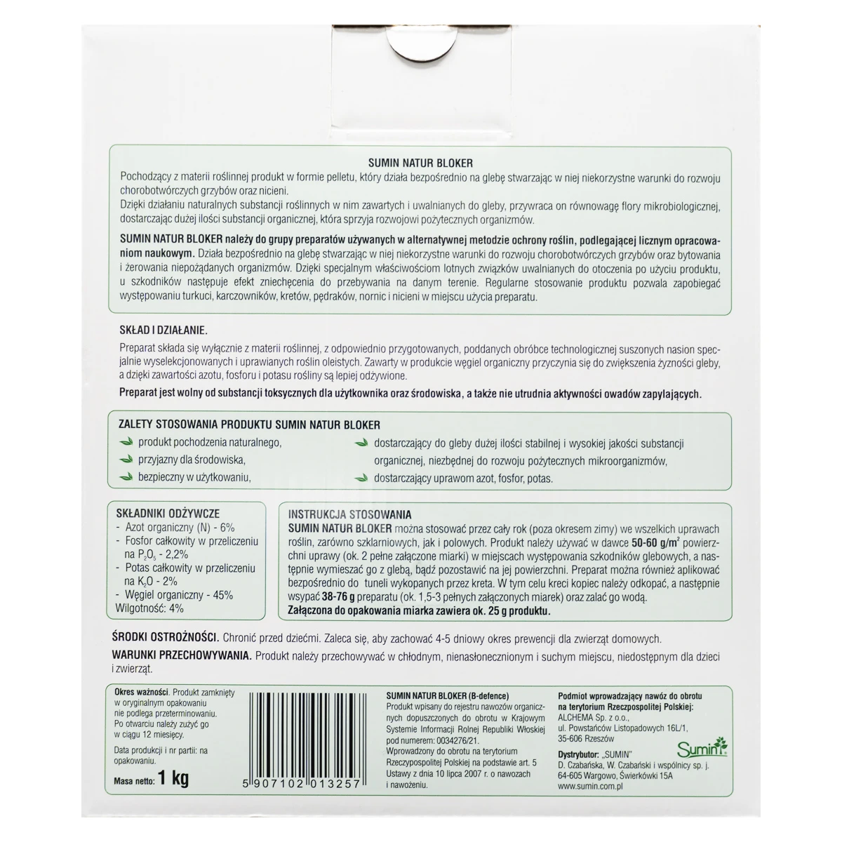 NATUR BLOKER SUMIN 1KG