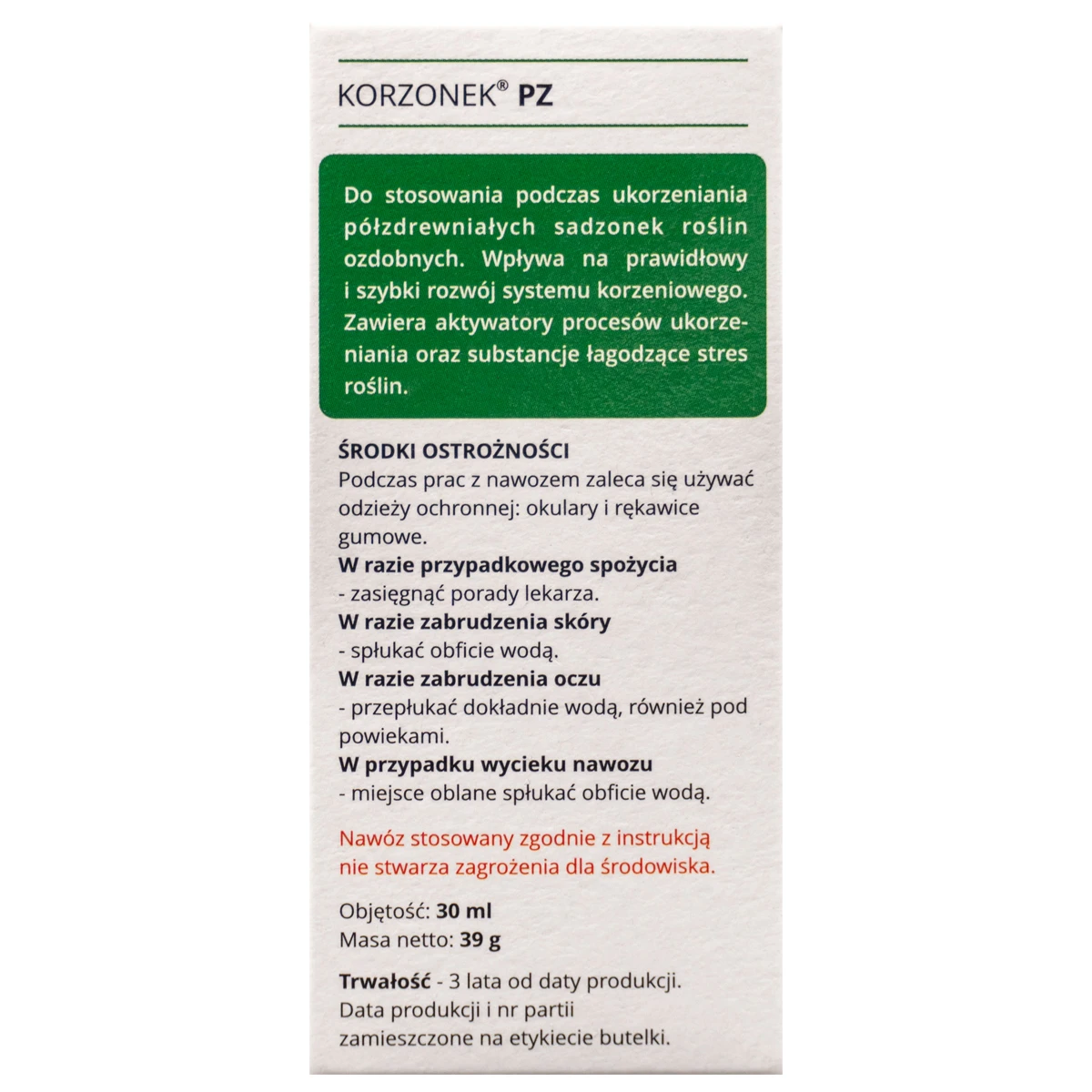 Korzonek Pz w płynie do sadzonek półzdrewniałych 30 ml Target