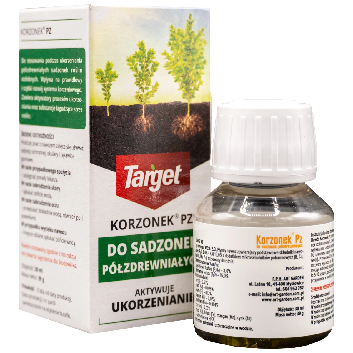 Korzonek Pz w płynie do sadzonek półzdrewniałych 30 ml Target