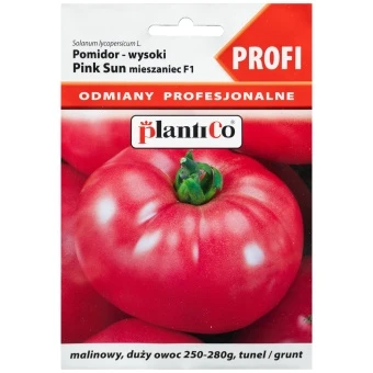Pomidor Pod Osłony Solanum Lycopersicum L. Pink Sun Mieszaniec Nasina Plantico 0,01 g