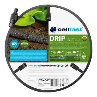 Wąż nawadniający pocący Drip 1/2 cala 7,5m Cellfast