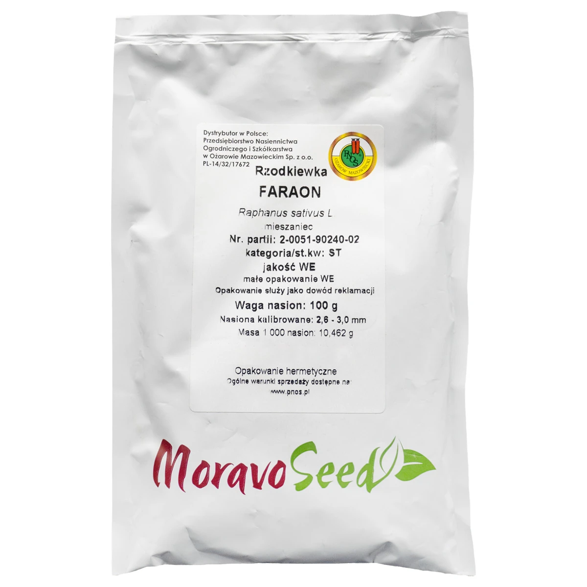 Rzodkiewka Faraon (2,6-3,0) Nasiona 100 g