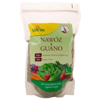 Nawóz z Guano naturalny do wszystkich roślin ogrodowych 1 kg Zielony Dom