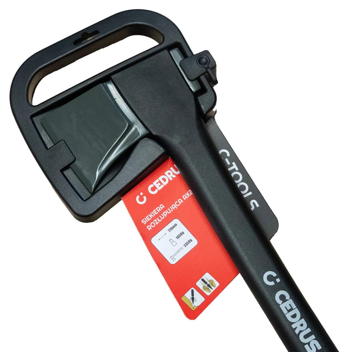 Siekiera rozłupująca AX25 2350 g trzonek z włókna szklanego, powłoka PTFE