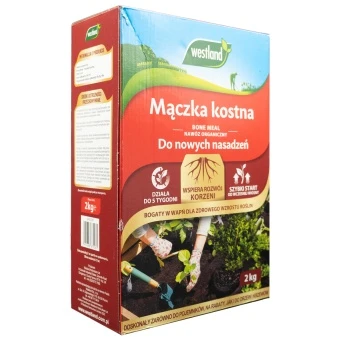 Nawóz mączka kostna do nowych nasadzeń 2 kg karton Westland 