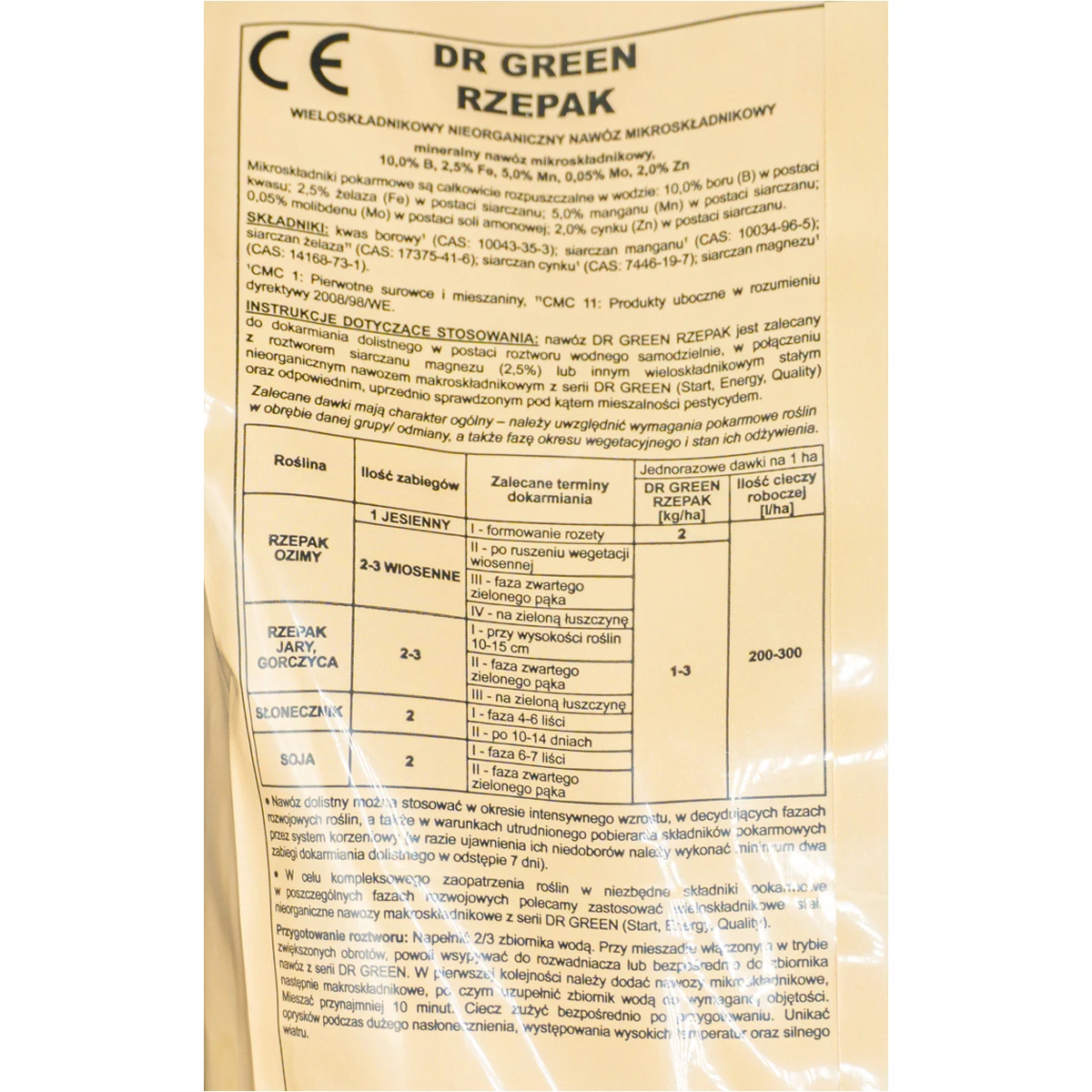 Dr Green Rzepak 2 kg