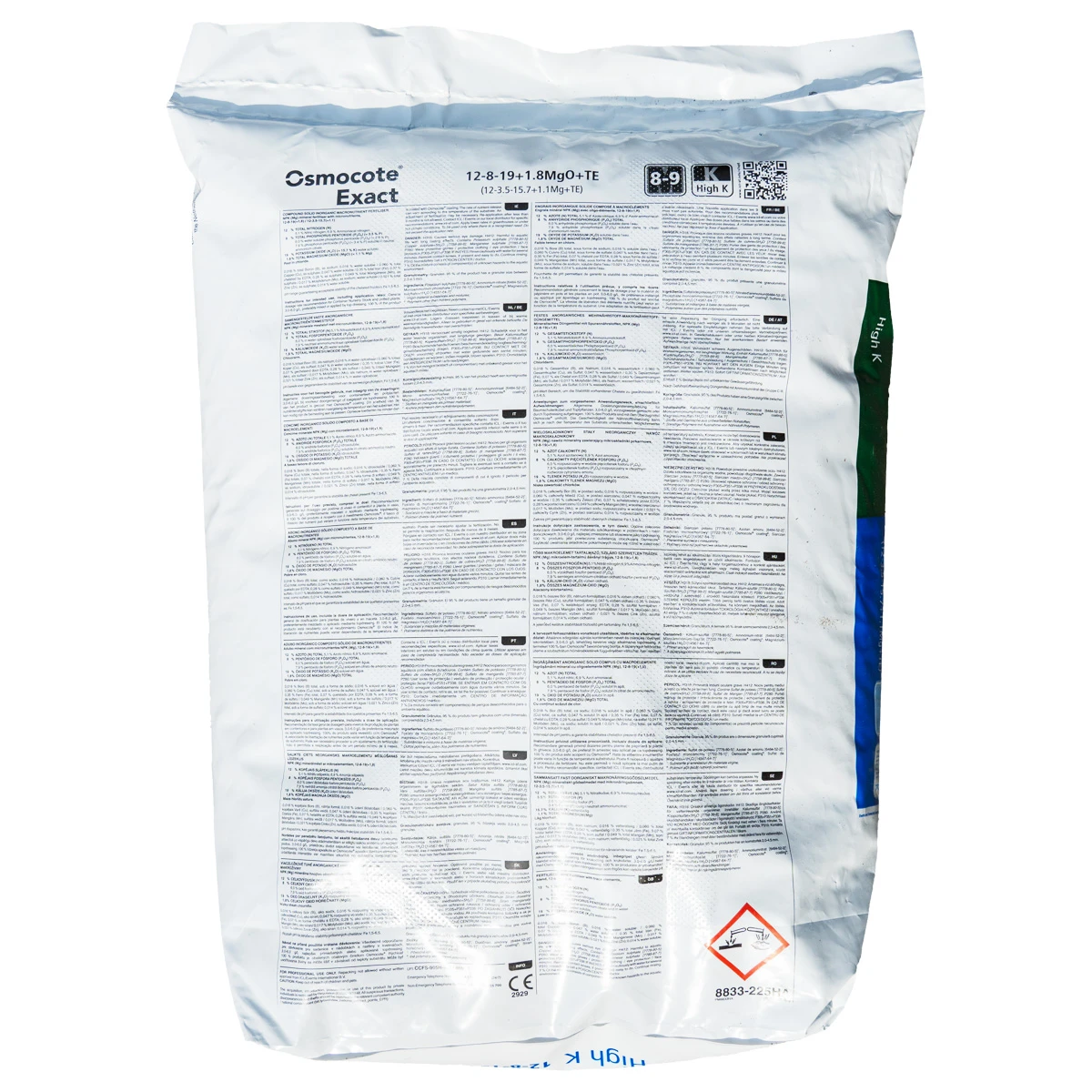 Osmocote Exact 12+8+19+TE High K 8-9M 25 kg
