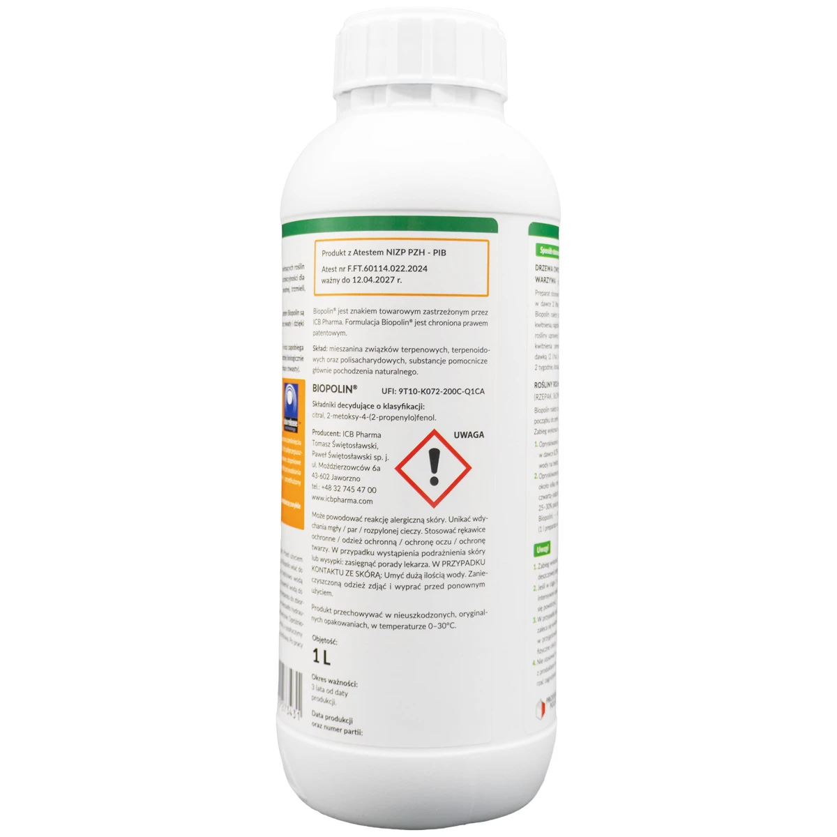 Biopolin 1L - do zapylania, wabi pszczoły, trzmiele i inne