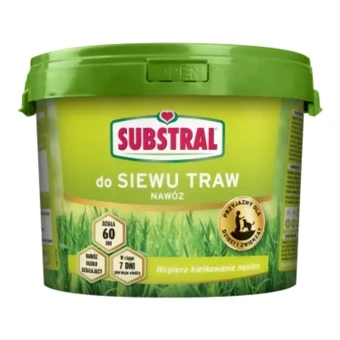 Nawóz do trawników po siewie  Działanie 60 dni Substral 10 kg