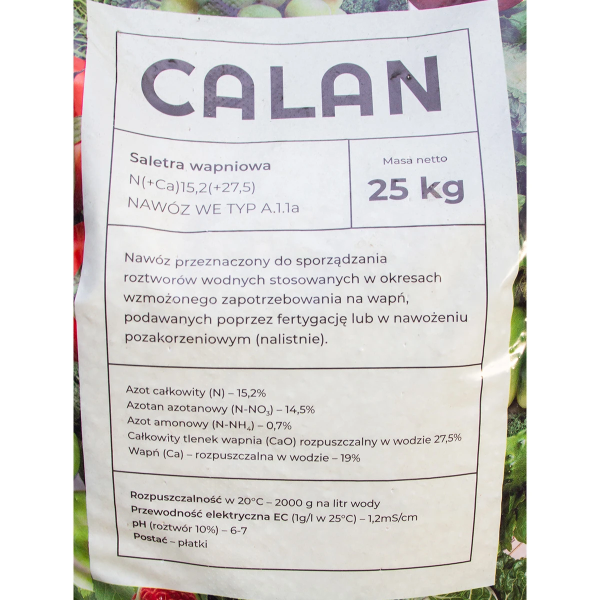 CALAN saletra wapniowa - płatki 25KG