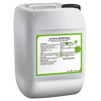 Czysta skrzynka 5 kg do dezynfekcji plastikowych skrzynek i pojemników