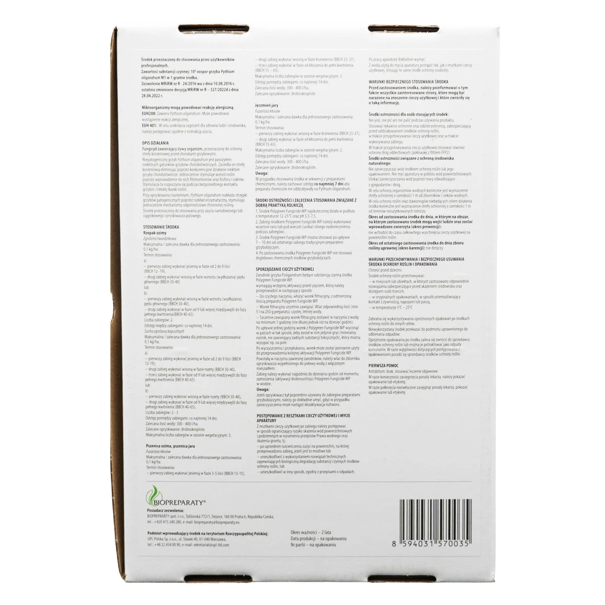 Polygreen Fungicide WP 0,1 kg