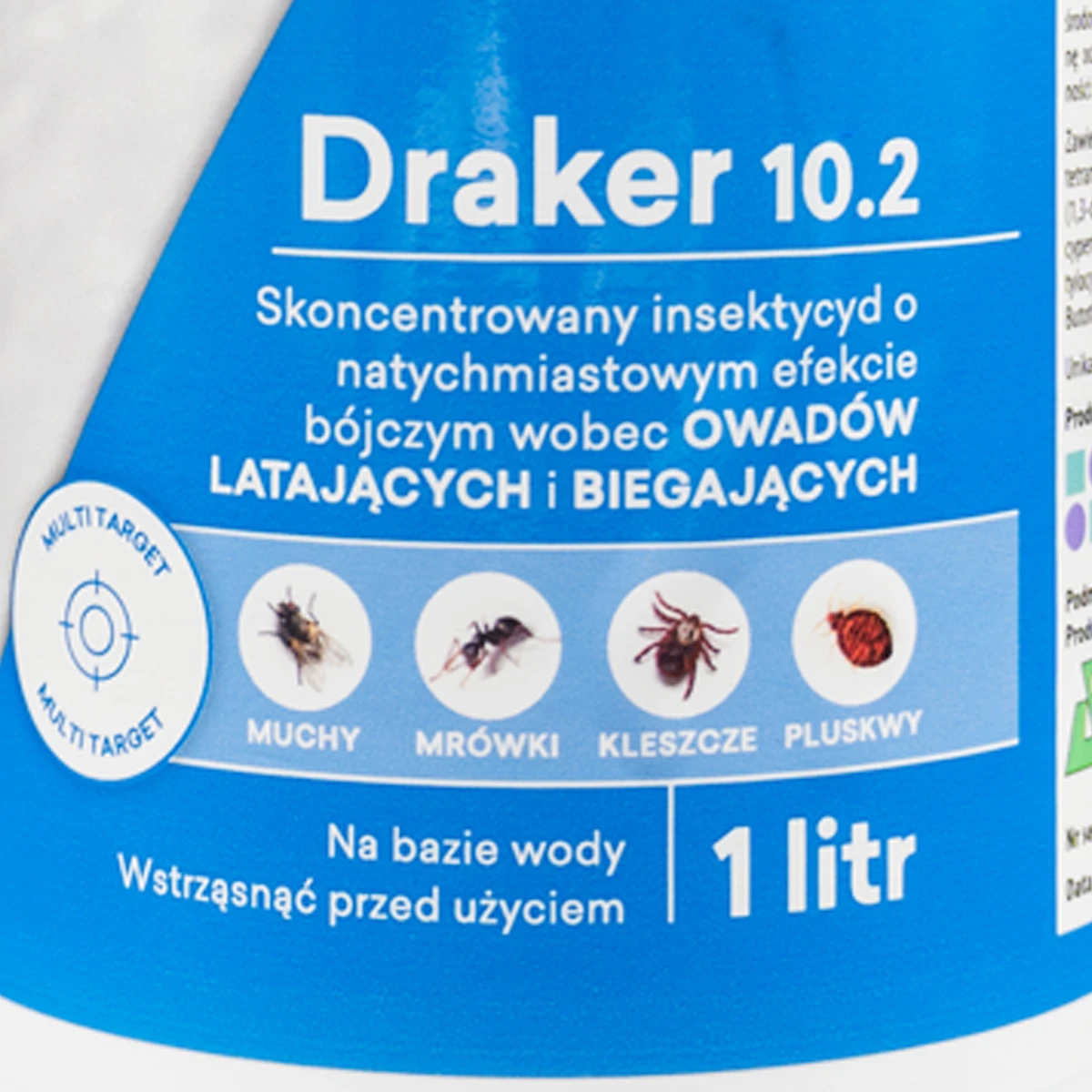 Draker 10.2 preparat owadobójczy na muchy, pluskwy, kleszcze 1 L Vebi