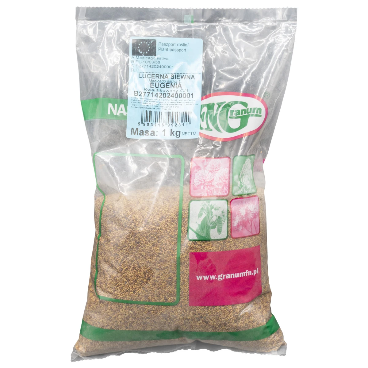 Lucerna Siewna Eugenia nasiona C1 1 kg