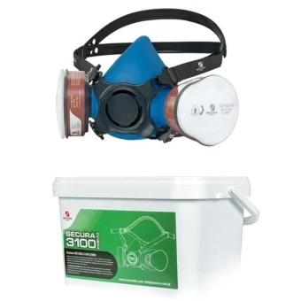 Maska Secura 3100-CHEM + filtry do oprysków chemicznych