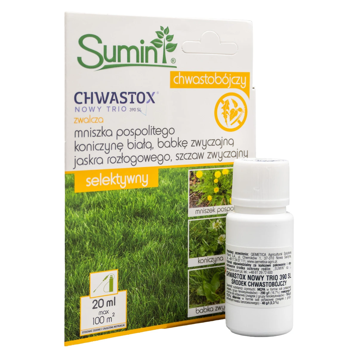 Chwastox nowy trio 390 SL 20 ml Sumin 