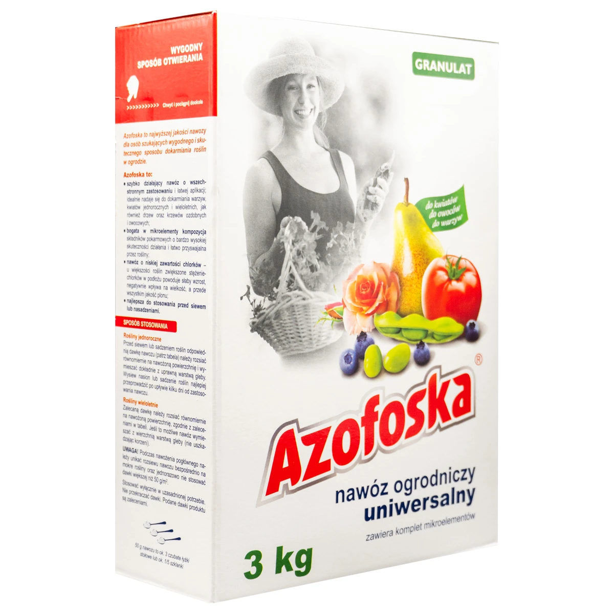 Nawóz granulowany 3 kg Karton Azofoska