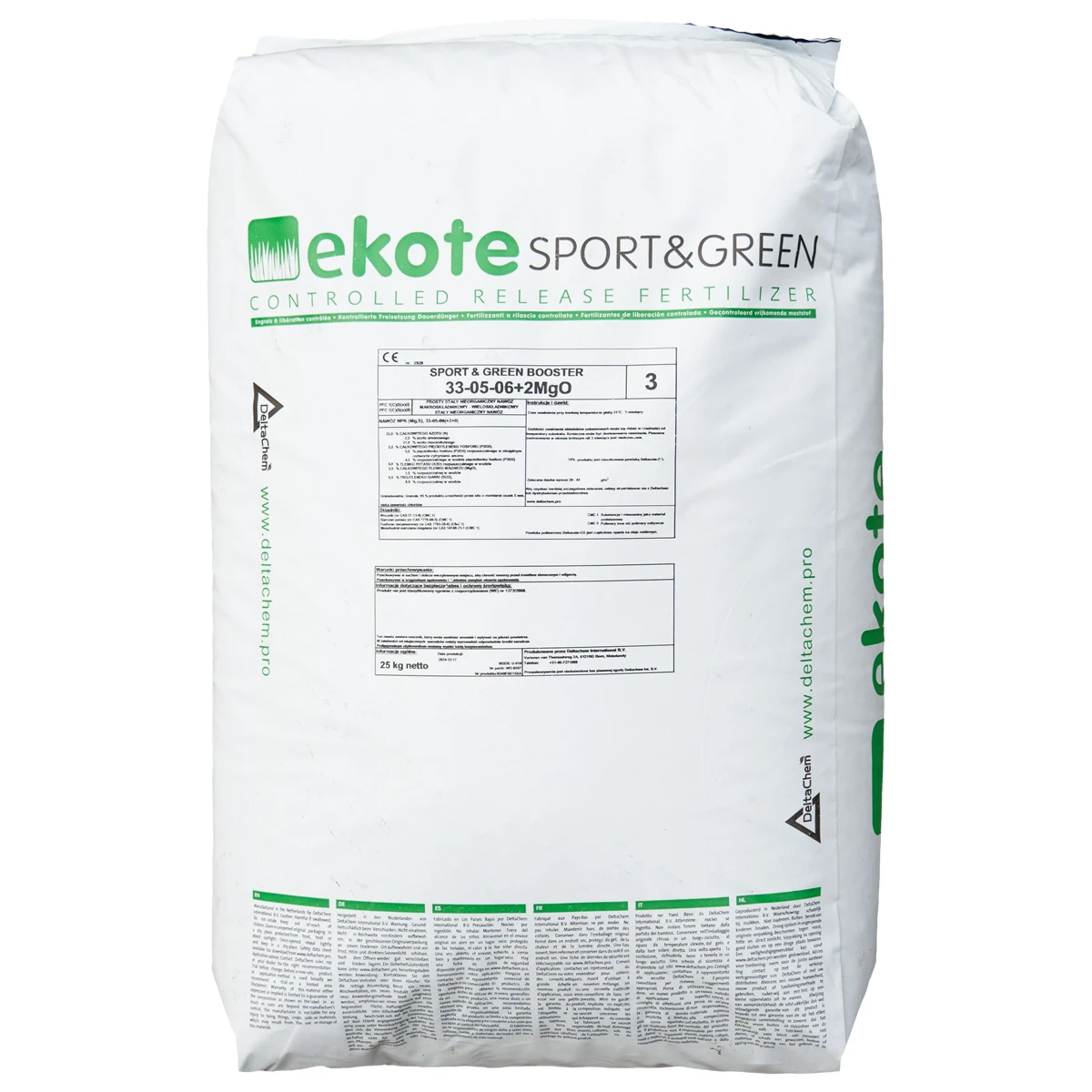 Ekote Sport & Green Nawóz długodziałający do trawy Booster Hi N ( 3 msc ) 25 kg