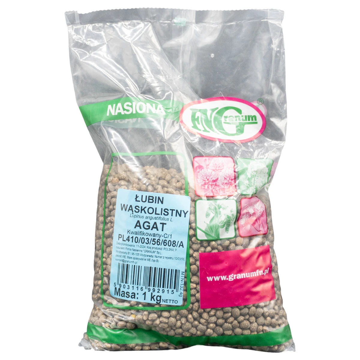 Łubin Wąskolistny Agat C/1 1 kg