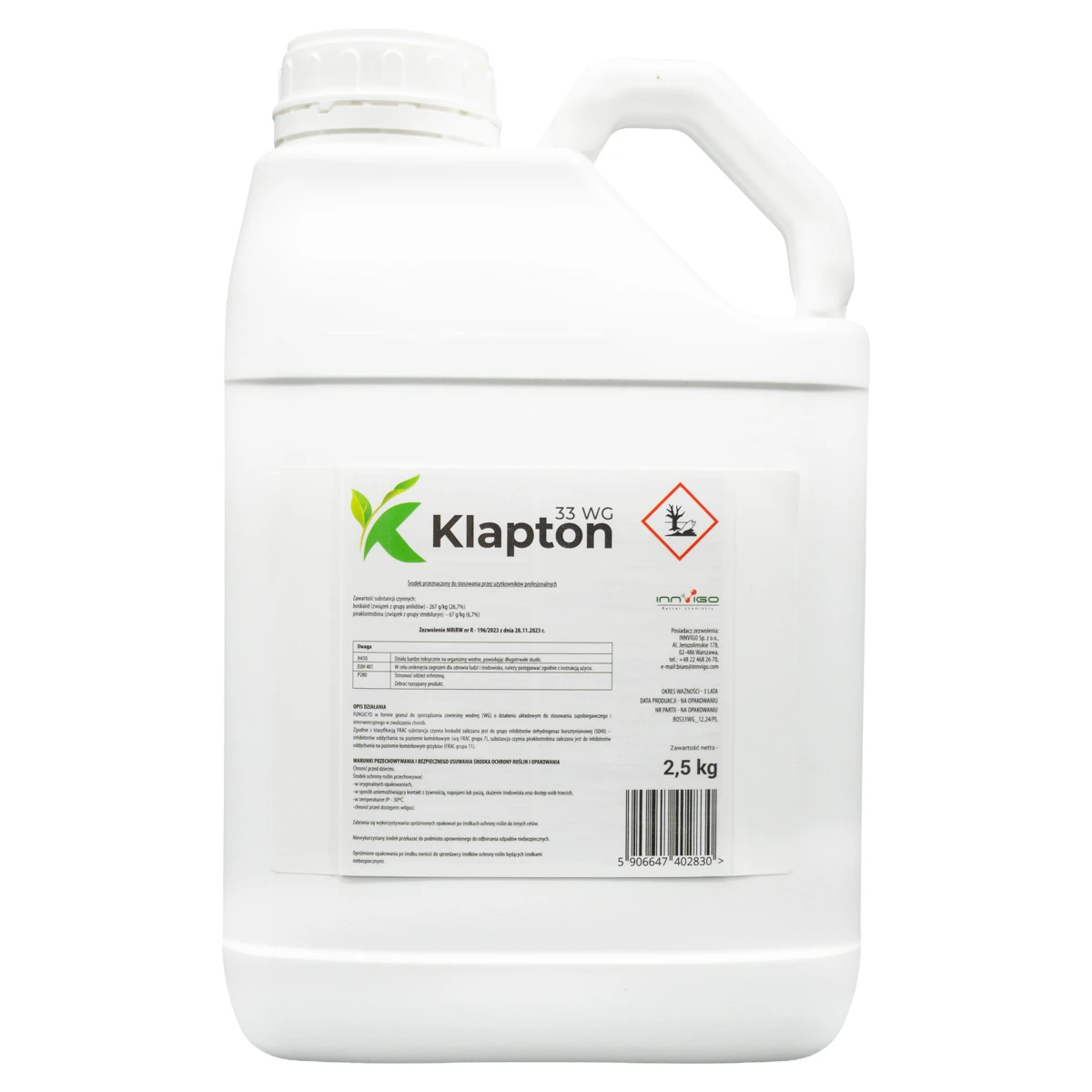 Klapton 33 WG 2,5 kg