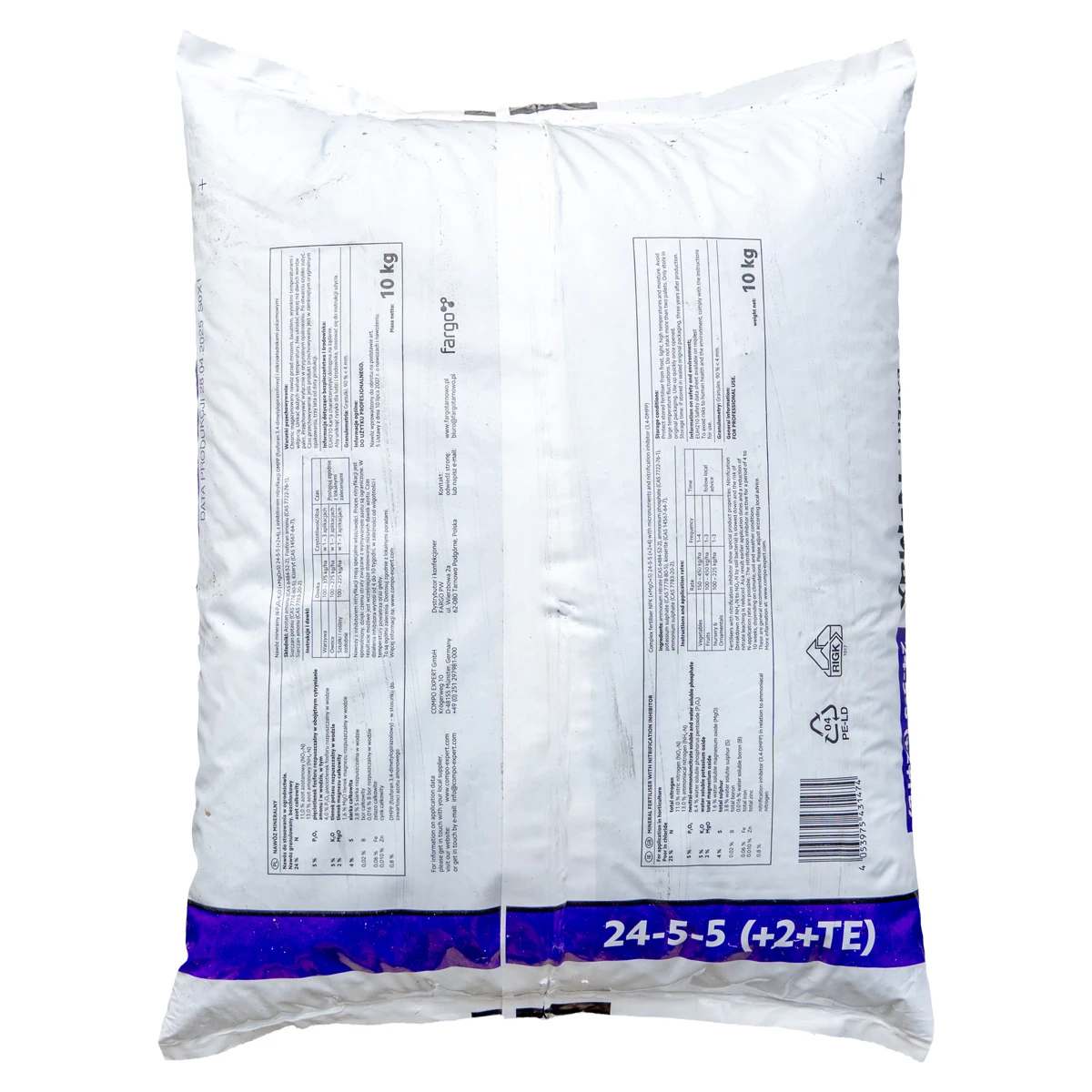 NovaTec N-Max 24+5+5, 2MgO, 5S, B, FE, Zn 10 kg worek