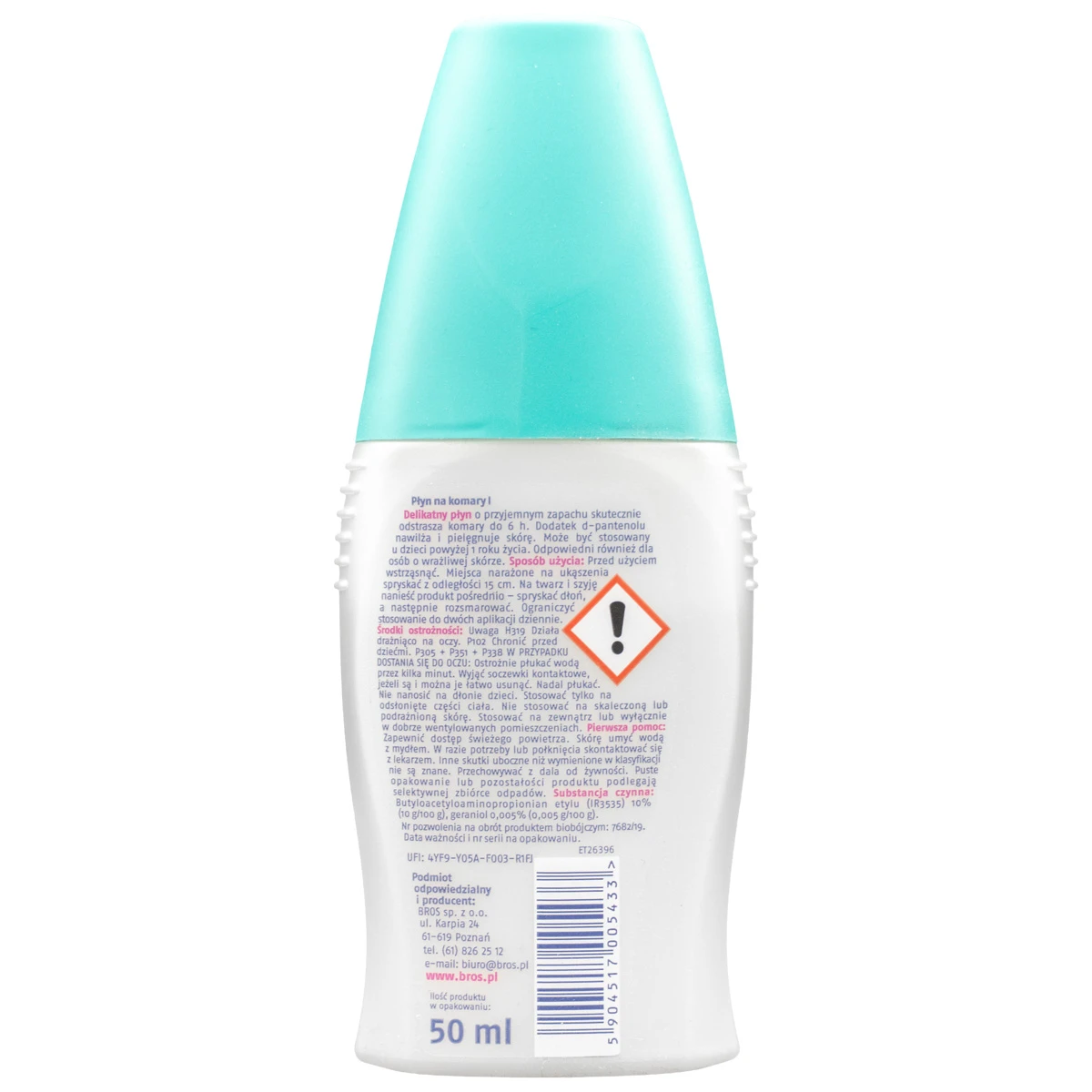 Bros Płyn Na Komary Dla Dzieci 50 ml