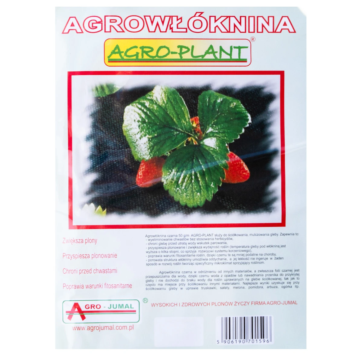 Agro-Plant Agrowłóknina P50 czarna 1,6x5m