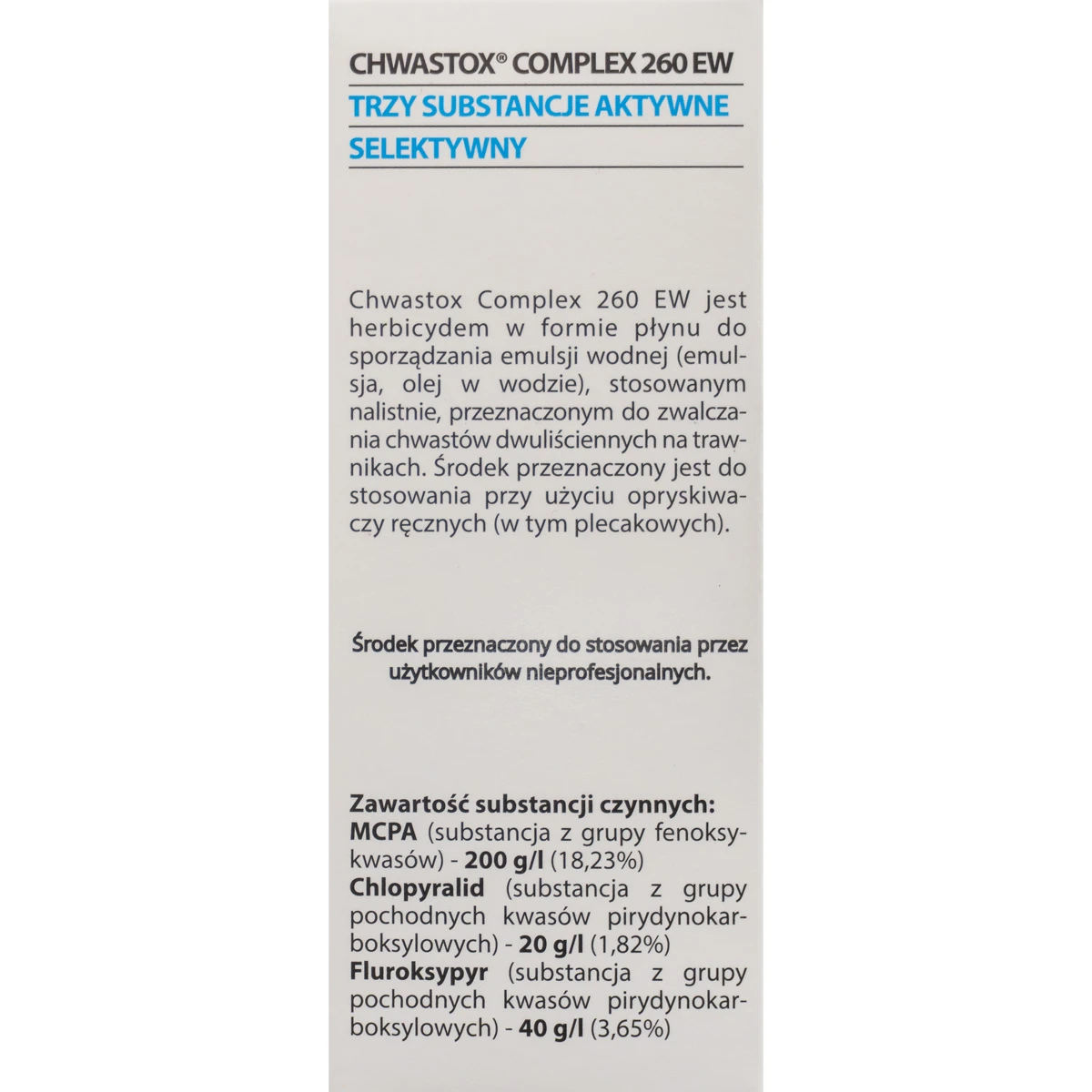 Chwastox Complex 260 EW 100 ml Target