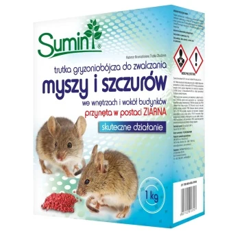 Trutka zbożowa na myszy i szczury 50 ppm 1 kg Sumin
