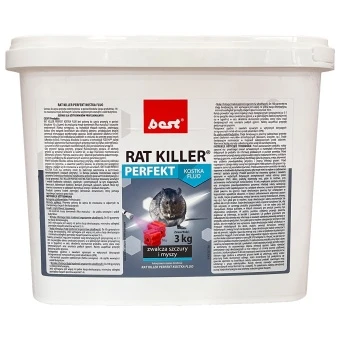 Rat Killer Perfekt kostka fluo (Broditec) Best-Pest 3 kg