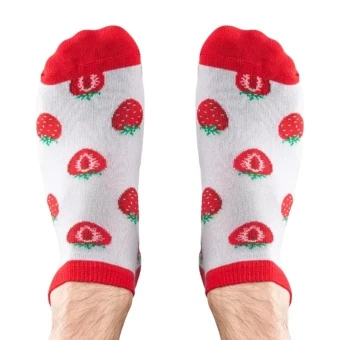 Skarpetki stopki z truskawką rozm. 39-42 