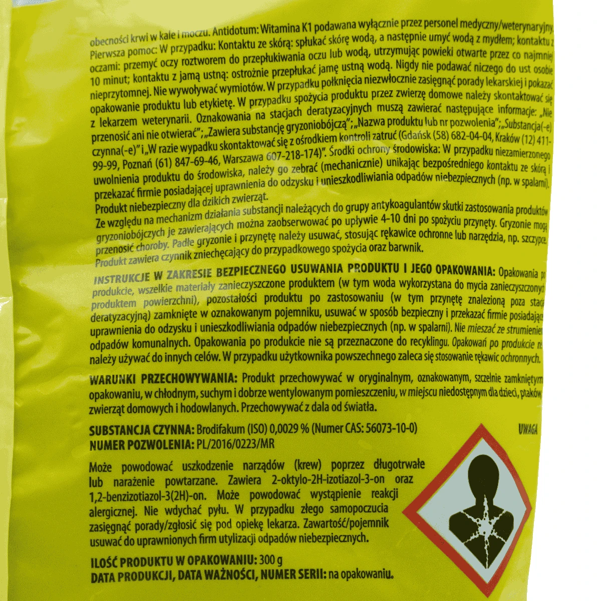 Ratimor Brodifacoum Kostka Najskuteczniejsza 300 g
